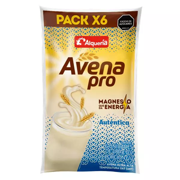 Avena Alquería Pro Autentica X 180g 6 Unidades