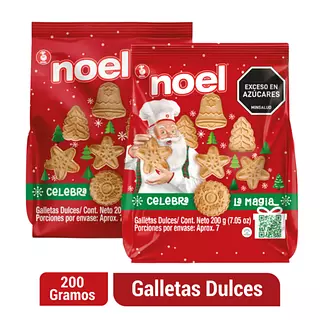 Galletas Navidad Noel Bolsa X 200gr