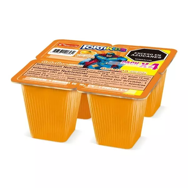 Gelatina Alquería Naranja X 90g 4 Unidades