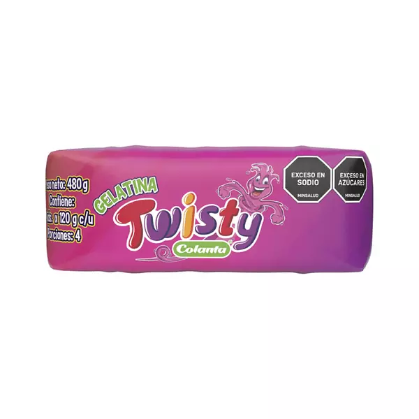 Gelatina Colanta Twisty Surtido X 120g 4 Unidades