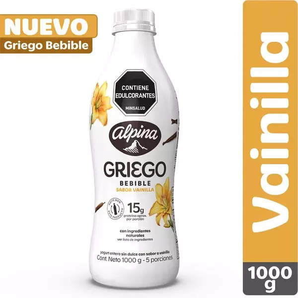 Griego Alpina Bebible Vainilla X 1000g