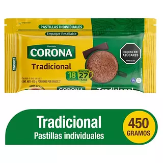 Chocolate Corona Tradicional X 450gr