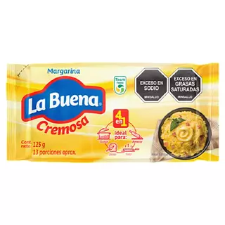 Margarina La Buena Cremosa X 125gr