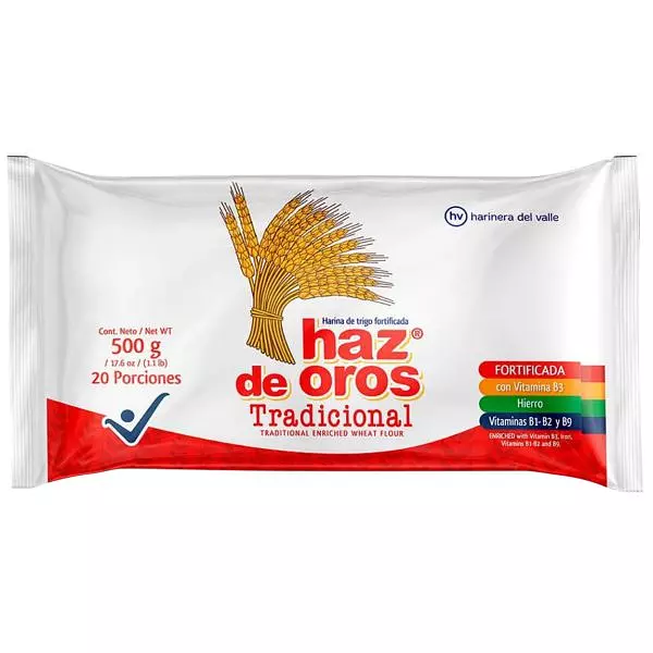 Harina De Trigo Haz De Oros Tradicional X 500gr