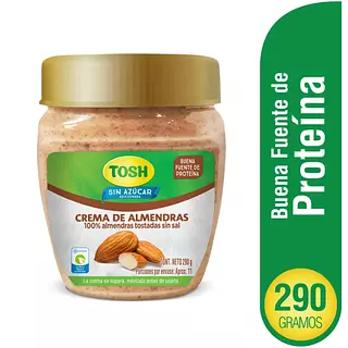 Crema De Almendras Tosh Tarro X 290g
