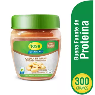 Crema De Maní Tosh Tarro X 300g
