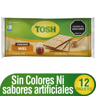 Galleta Tosh Miel X 12 Paquetes