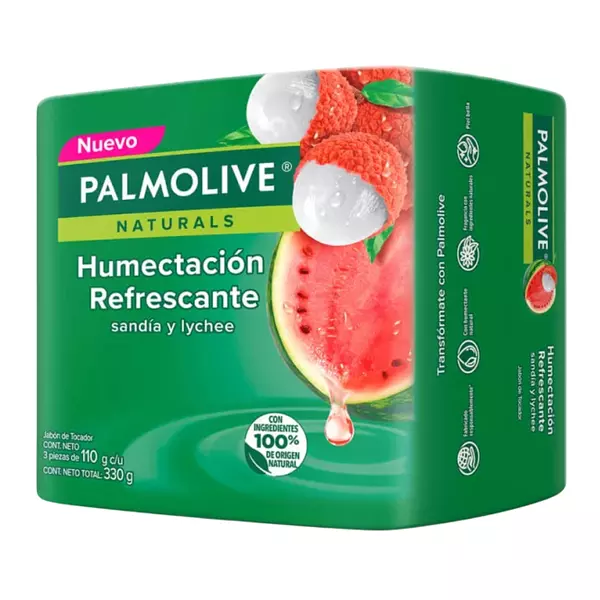 Jabón Palmolive Sandía Y Lychee X 110g 3 Unidades