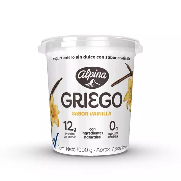 Yogurt Griego Alpina Sabor Vainilla X 1000g