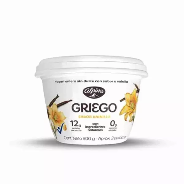 Yogurt Griego Alpina Vainilla X 500g