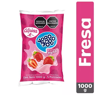 Bebida Láctea Yogo Yogo Fresa Bolsa X 1000g
