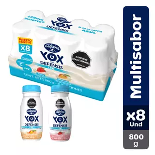Alimento Lácteo Yox Multisabor Lyne X 100g 8 Unidades