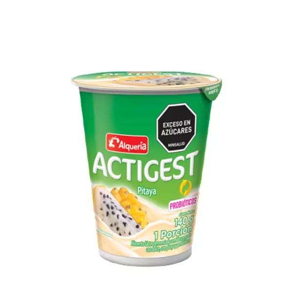 Alimento Lácteo Actigest Alquería Pitaya X 140g