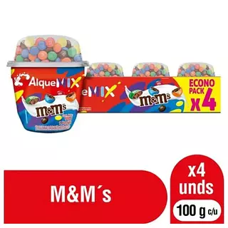 Bebida Láctea Alquemix M&M X 100g 4 Unidades