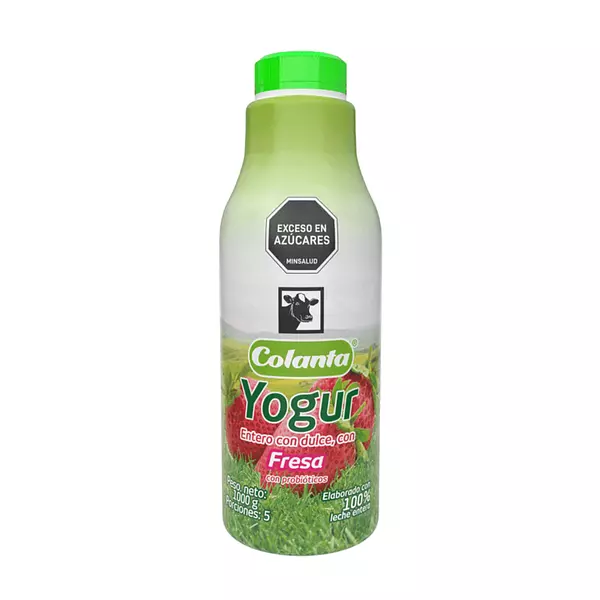 Yogur Colanta Fresa Garrafa X 1000g