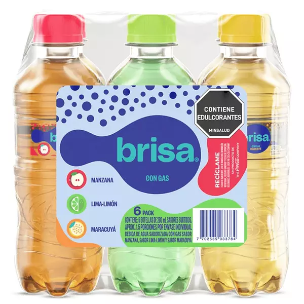 Agua Brisa Saborizada X 280ml 6 Unidades