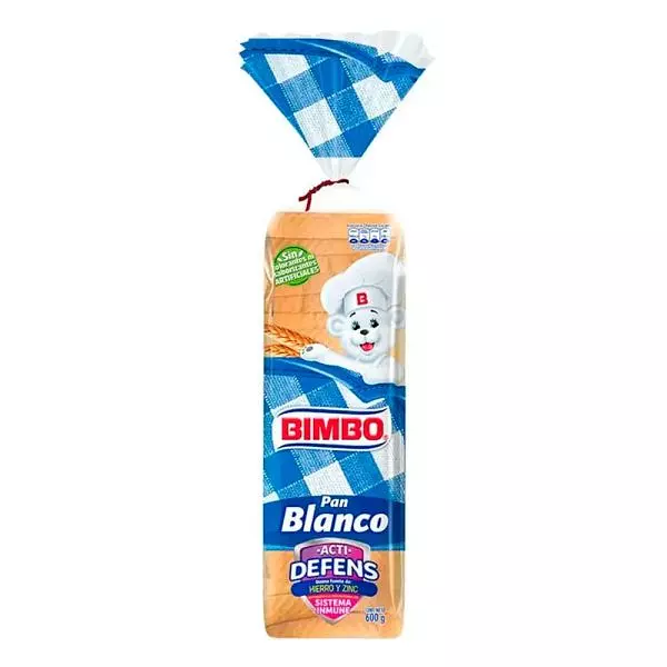 Pan Tajado Bimbo Blanco X 600g