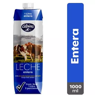 Leche Alpina Entera Uht Caja X 1000ml