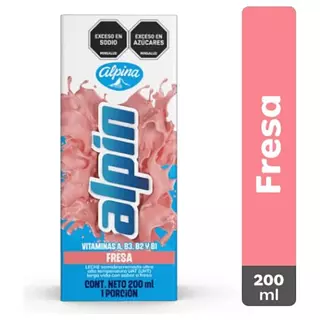 Leche Alpin Fresa Caja X 200ml