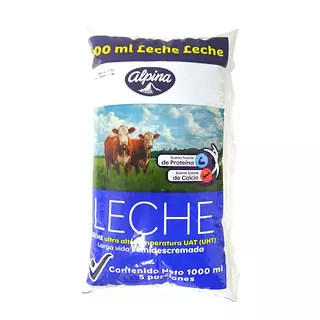 Leche Alpina Semidescremada Uht X 1000ml