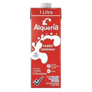 Leche Alquería Entera Sabor Original Caja X 1000ml