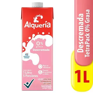 Leche Alquería Descremada 0% Grasa Caja X 1000ml