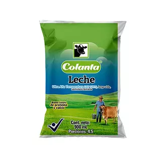 Leche Colanta Larga Vida Semidescremada Uht X 900ml
