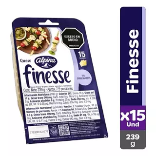 Queso Alpina Finesse Tajado X 239gr
