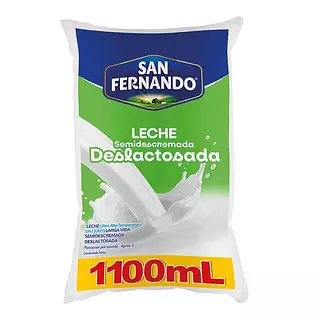 Leche San Fernando Deslactosada Uht X 1100ml