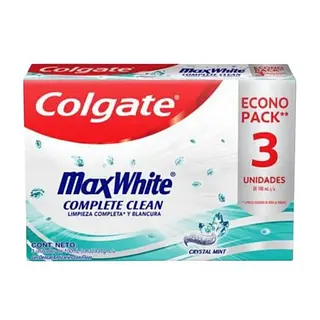 Crema Dental Colgate Max White Limp./Comp. X 100 Ml 3 Unidad