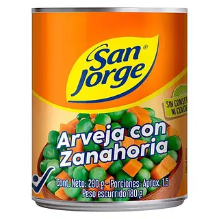 Arveja Con Zanahoria San Jorge X 280gr