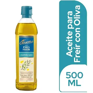 Aceite De Oliva Olivetto Para Freír X 500ml