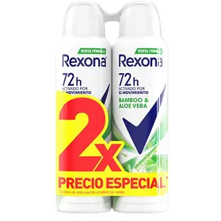 Desodorante Rexona Bamboo Aerosol X 150ml 2 Unidades