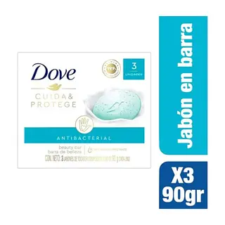 Jabón Dove Cuida & Protege X 90g 3 Unidades