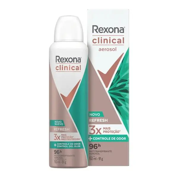 Desodorante Rexona Clinical Refresh Aerosol X 150ml