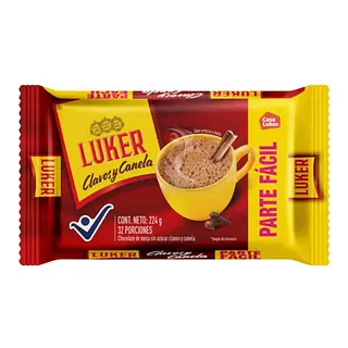 Chocolate Luker Clavos Y Canela X 224g