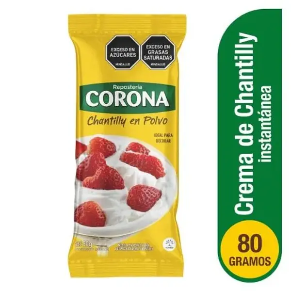 Crema Chantilly Corona Polvo X 80g