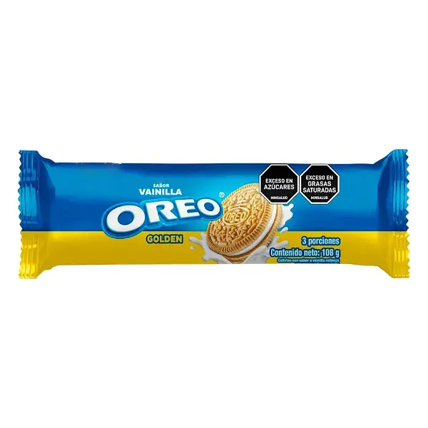 Galleta Oreo Golden Rollon X108gr