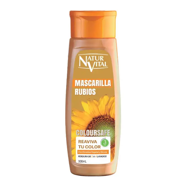 Mascarilla Naturvital Rubios X300ml