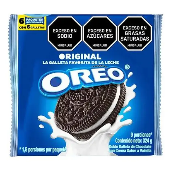 Galleta Oreo Original X54gr 6unidades
