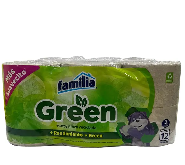 Papel. Higiénico Familia Green X12 Unidades