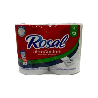 Papel Higiénico Rosal Xg X4 Unidades