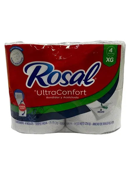 Papel Higiénico Rosal Xg X4 Unidades