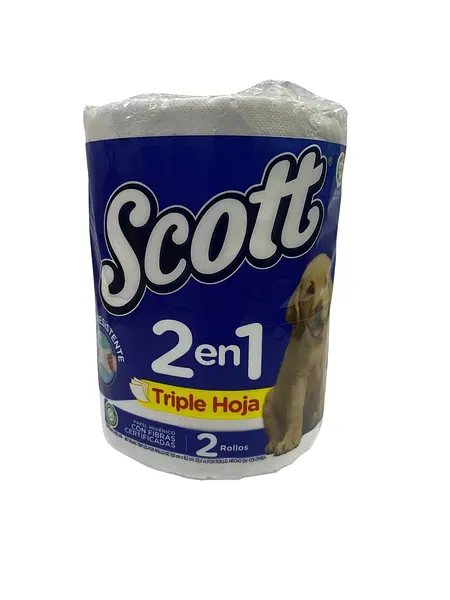 Papel. Higiénico Scott 2en1 X 2 Unidades