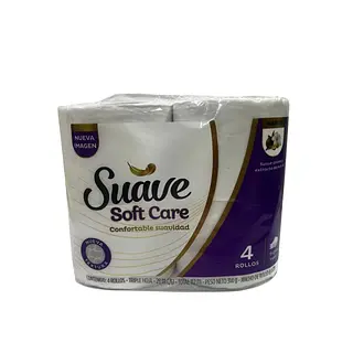 Papel Higiénico Suave Gold Soft Care X4 Unidades