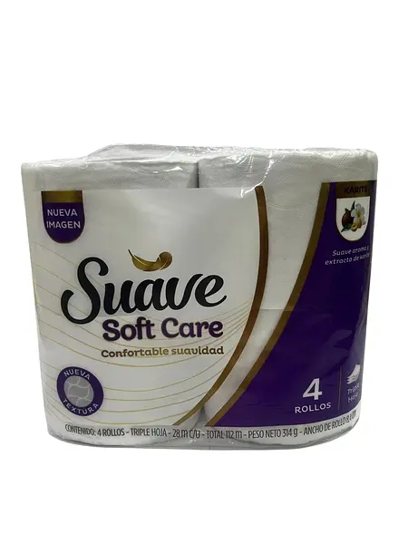 Papel Higiénico Suave Gold Soft Care X4 Unidades