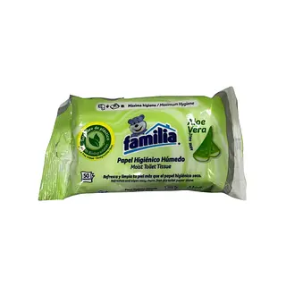 Papel. Higiénico Familia Humedo Aloe X50 Unidades