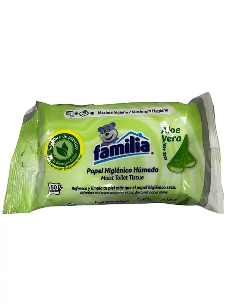 Papel. Higiénico Familia Humedo Aloe X50 Unidades