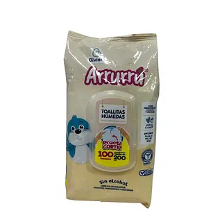 Toallitas Húmedas Arruru Avena X100 Unidades
