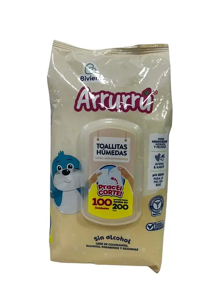 Toallitas Húmedas Arruru Avena X100 Unidades